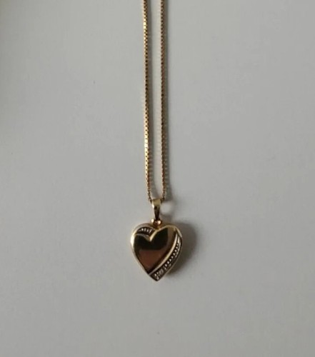 Goldkette mit herz - herz, anhänger