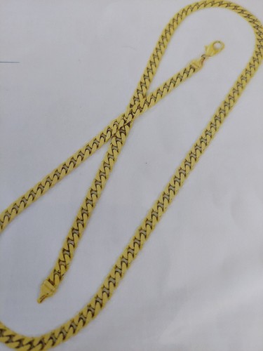 Flachpanzerkette 585 gelbgold - flachpanzerkette,