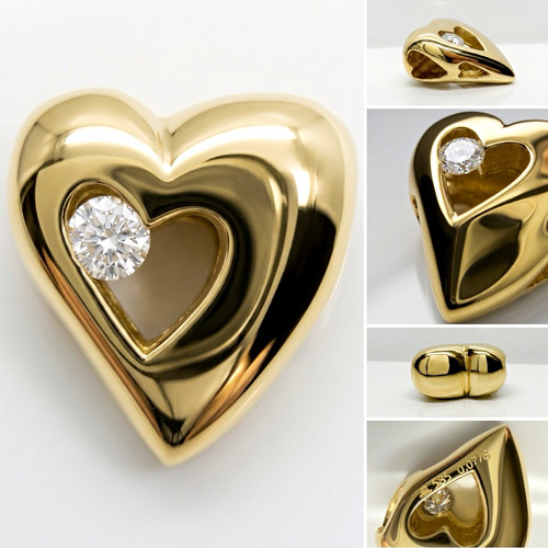 Herz anhänger gelbgold - gelbgold, 585