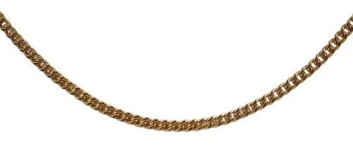 Lange panzerkette aus 585 gold - lange,