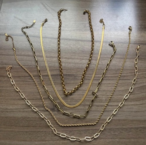 Gold hals ketten vintage - gold,