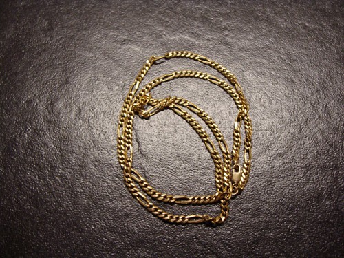 Figarokette massiv gold - massiv,