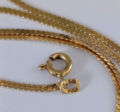 Halskette gelbgold 14k 585 - halskette,