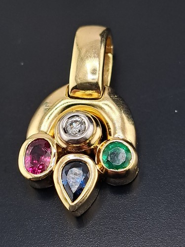 Kettenanhänger gelbgold 585 - kettenanhänger,