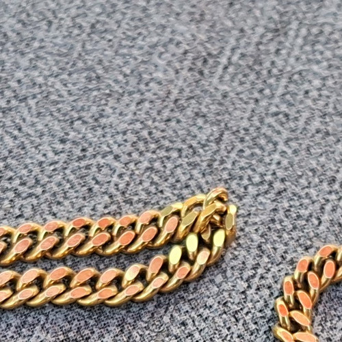 Kette panzerkette echt gold - kette, 8